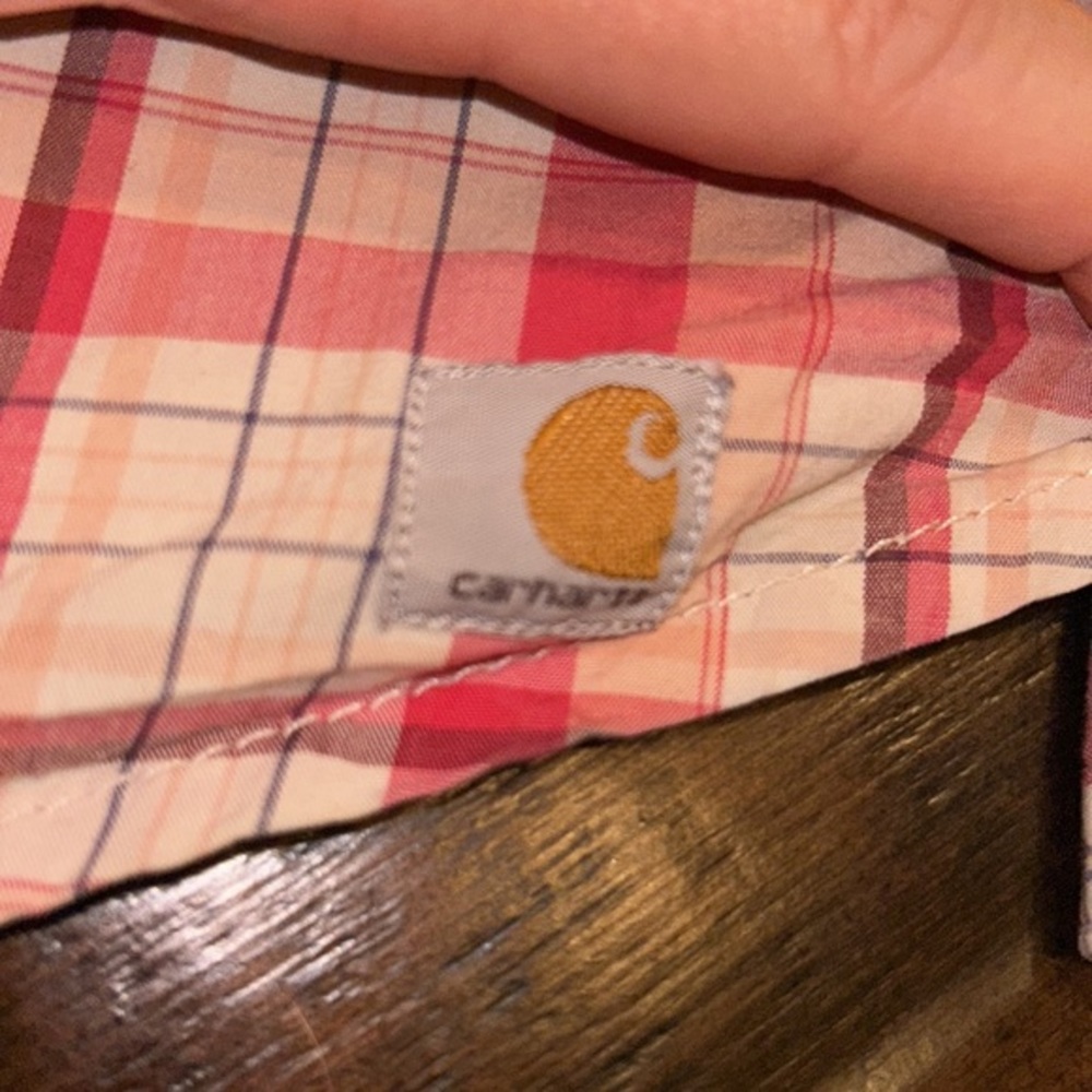 Carhartt Plaid Button Down Shirt – Women’s Size S (4/6) - Picture 6 of 9